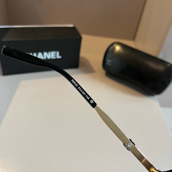 Chanel Bijou Sunglasses size 55□18 Color Black W - Picture 6 of 6